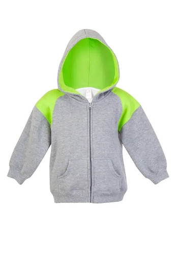 Picture of RAMO, Kids Contrast Panel With Zipper Hoodie